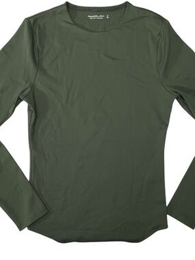 Abercrombie and Fitch Soft AF Scoop Neck Bodysuit Green Size M